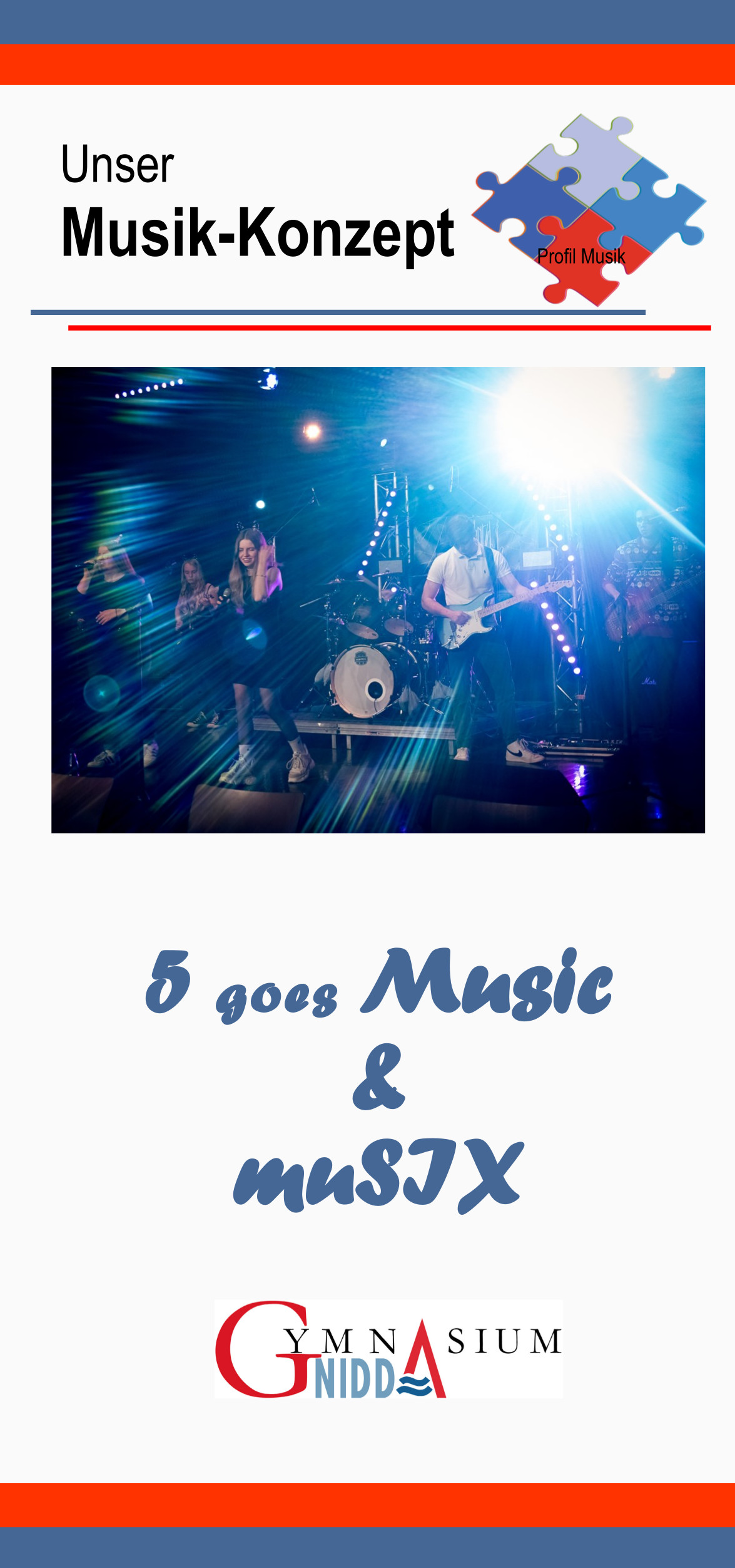 Flyer zum Musik-Konzept